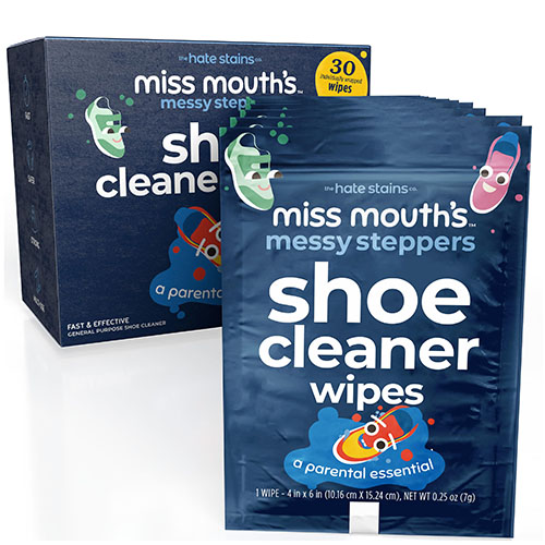 Miss Mouth's Messy Steppers Shoe Cleaner Wipes product image